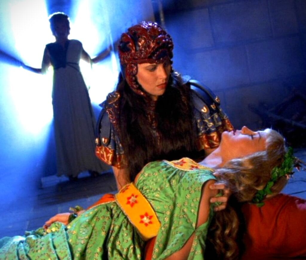 🦁 Simbología de Gabrielle como La Fuerza 1 Episodio Xena the Bitter Suite, representación de La Fuerza Xena y Gabrielle