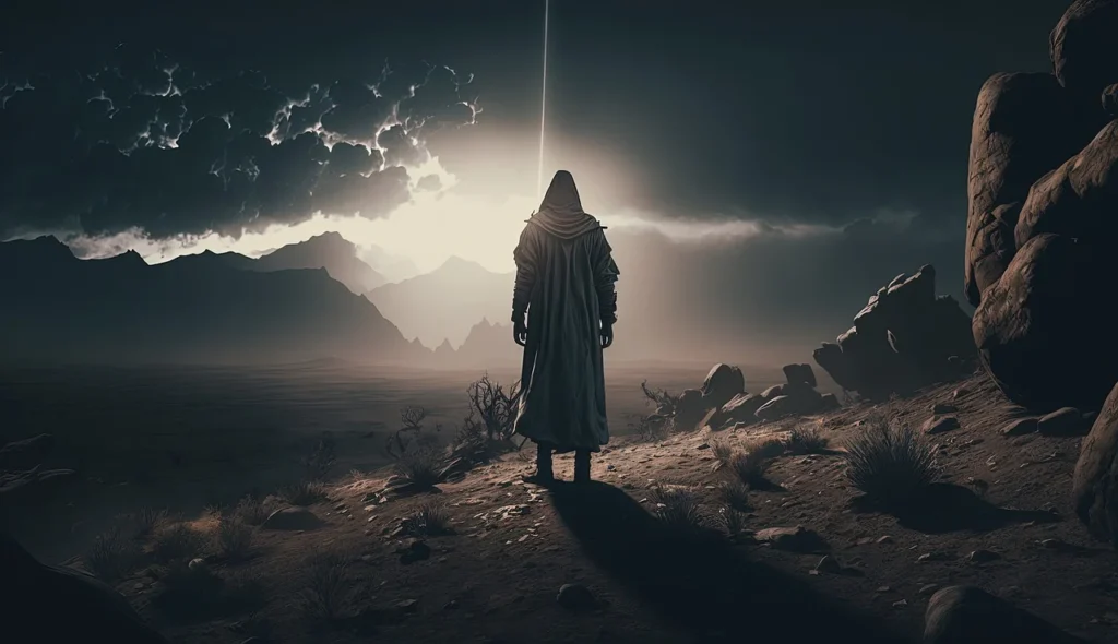 Balaam en la Biblia: El enigmático profeta y su caída 1 Balaam en un desierto comunicándose con la divinidad